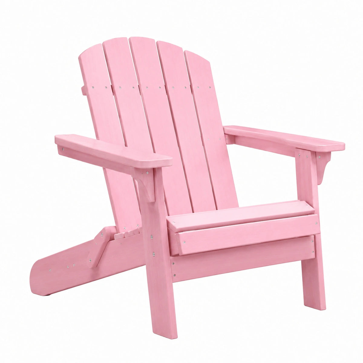 Fauteuil Adirondack 79 x 83 x 92 cm en bois rose pour jardin - dossier incliné
